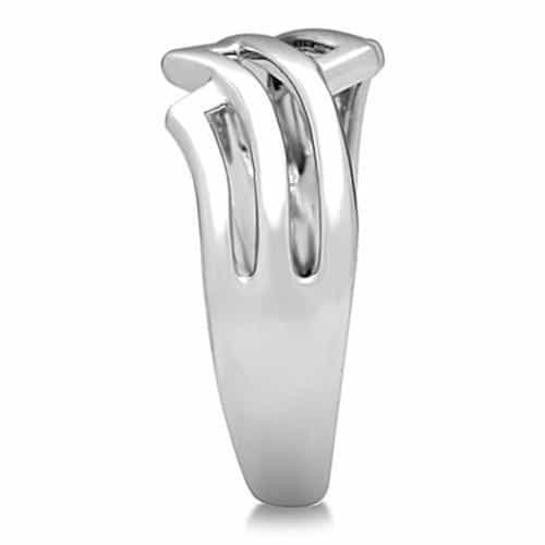 Brass Open Geometric Zigzag Ring | The Stainless Jewelry view 8