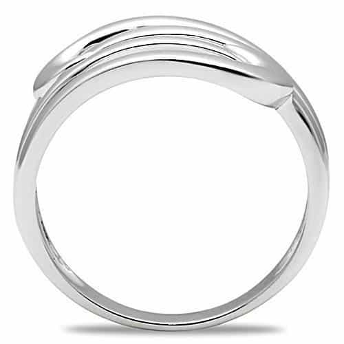 Brass Polished Triple Wave Bypass Ring | The Stainless Jewelry view 7
