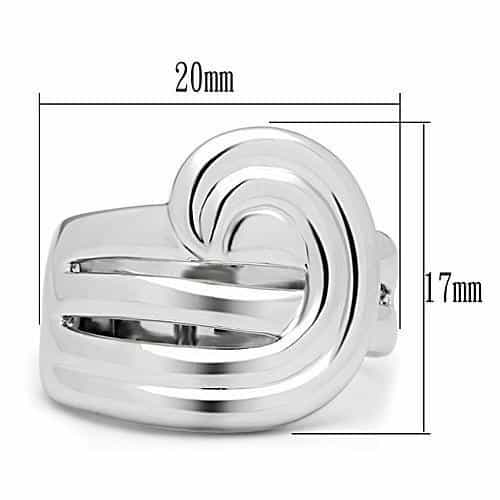 Brass Polished Interlocking Knot Wide Ring view 6