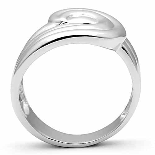 Brass Polished Interlocking Knot Wide Ring view 7