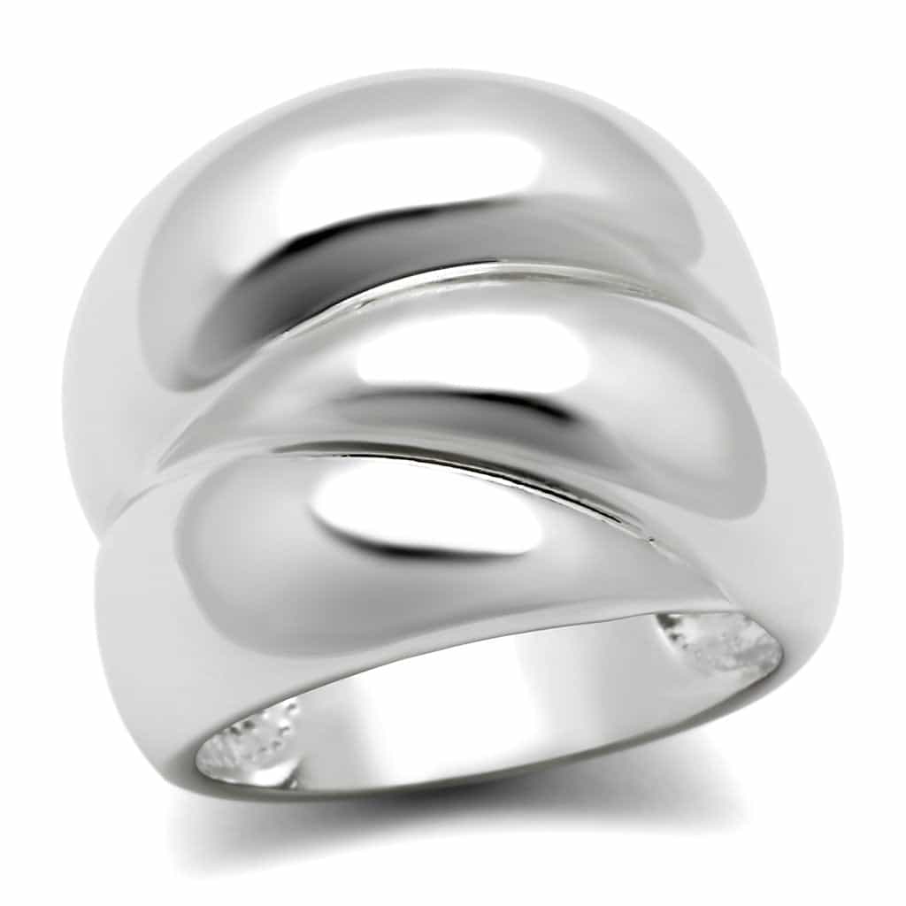Brass Polished Double Dome Wide Ring | The Stainless Jewelry view 5