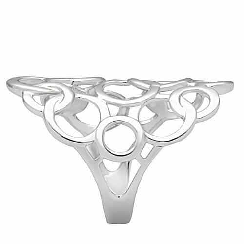 Brass Open Circle Bubble Cluster Ring | The Stainless Jewelry view 6