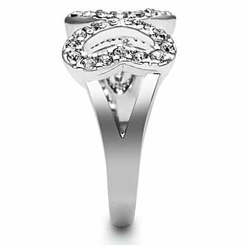 Brass CZ Pave Infinity Symbol Ring | The Stainless Jewelry view 8