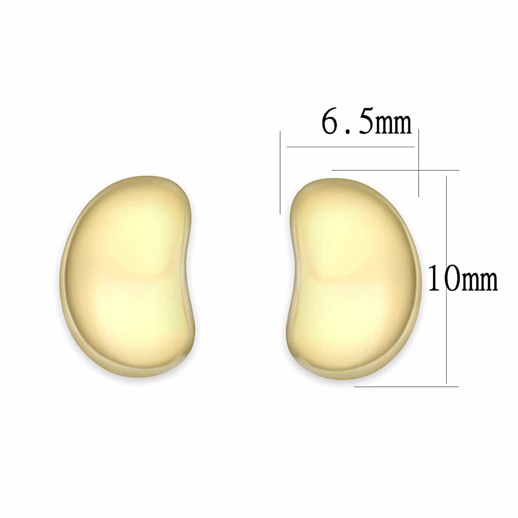 Sterling Silver Gold Plated Earrings | The Stainless Jewelry view 2