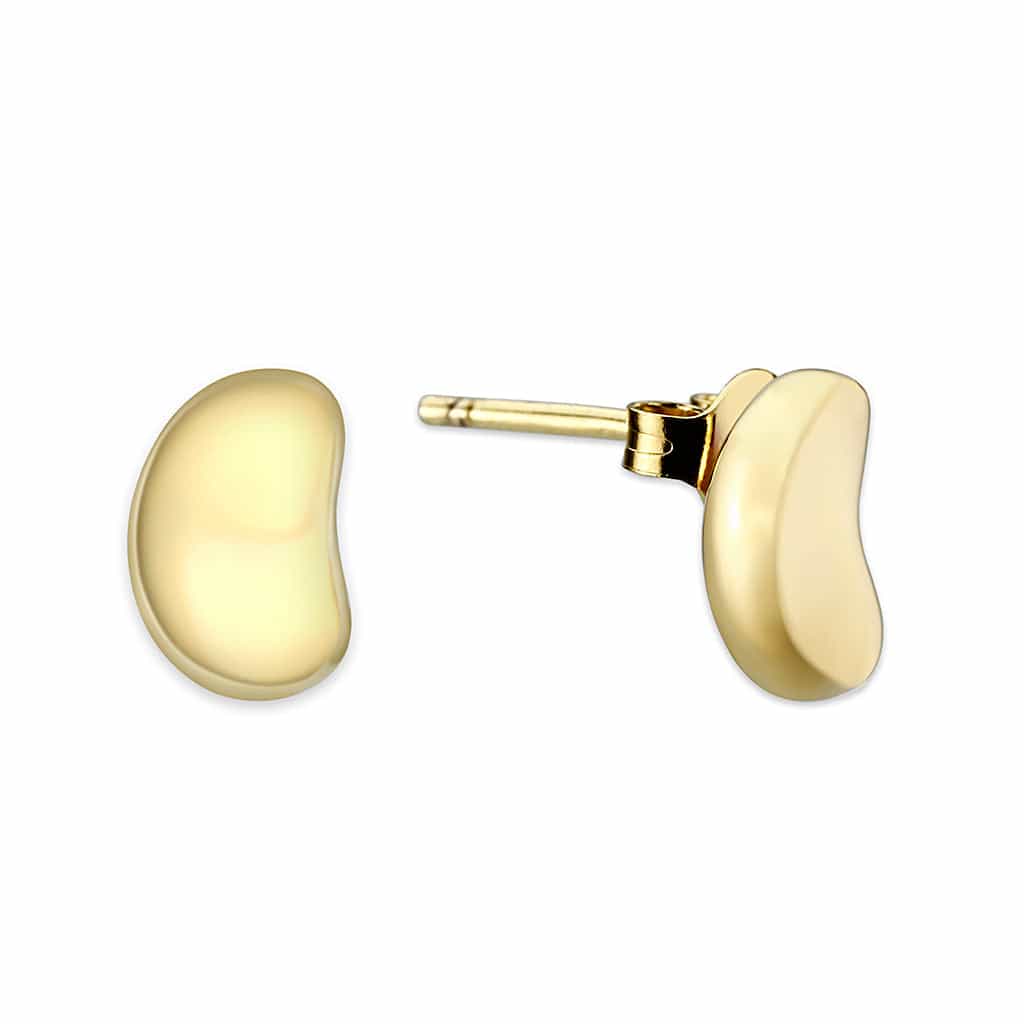 Sterling Silver Gold Plated Earrings | The Stainless Jewelry view 3