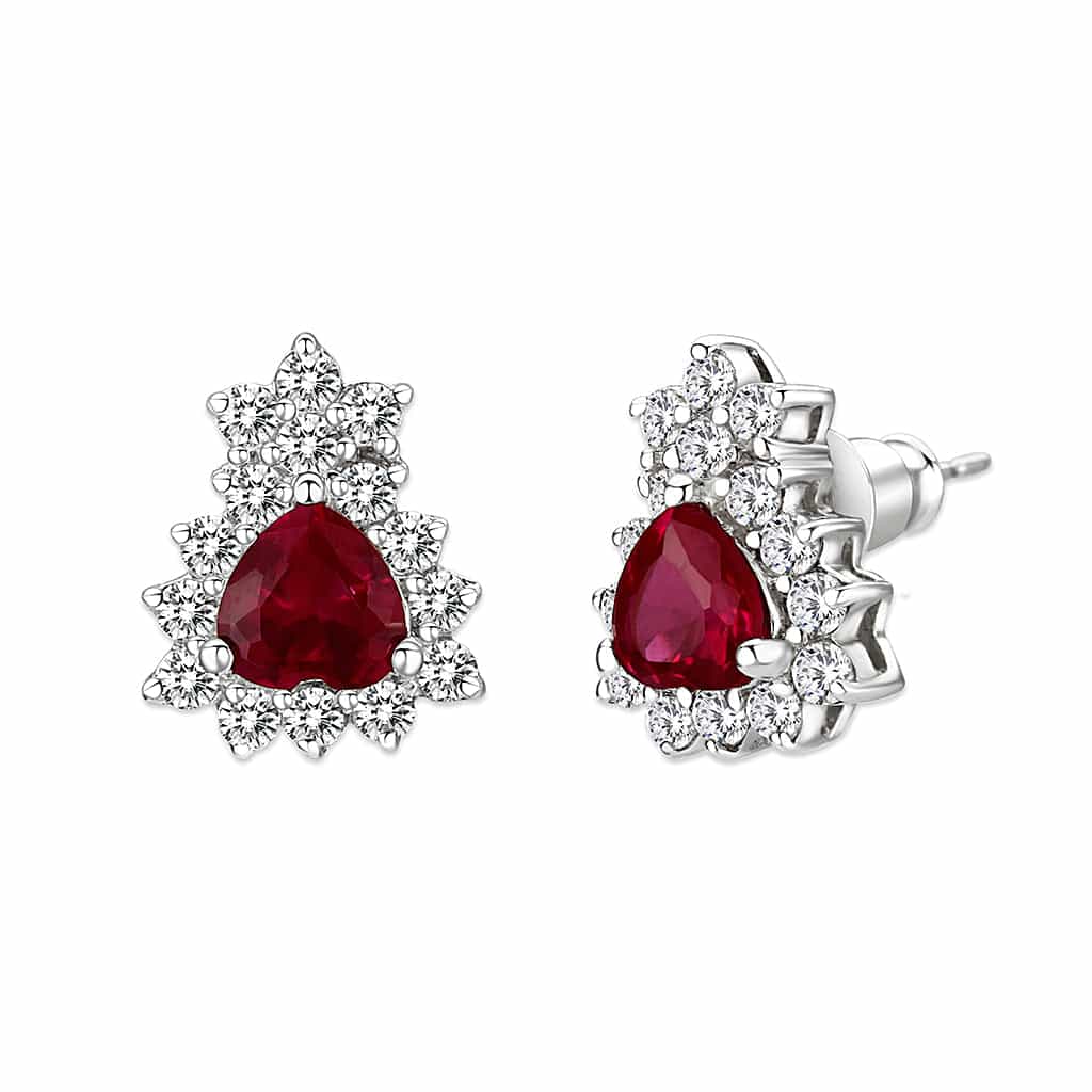 Sterling Silver CZ Drop Earrings | The Stainless Jewelry view 2