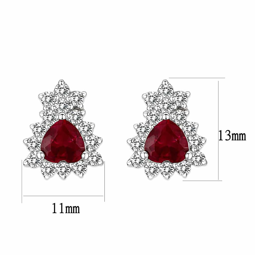 Sterling Silver CZ Drop Earrings | The Stainless Jewelry view 3