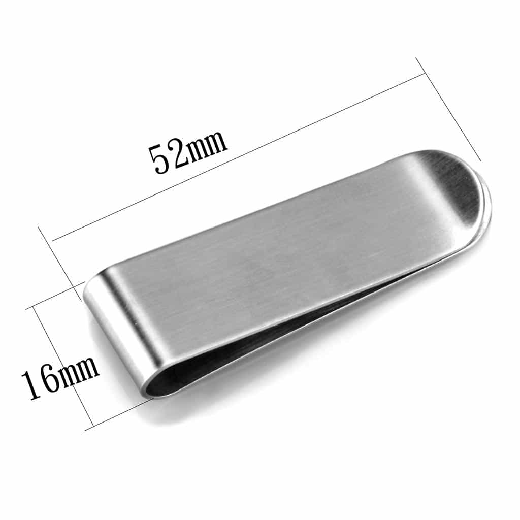 Stainless Steel Silver Polished Plain Money Clip view 3