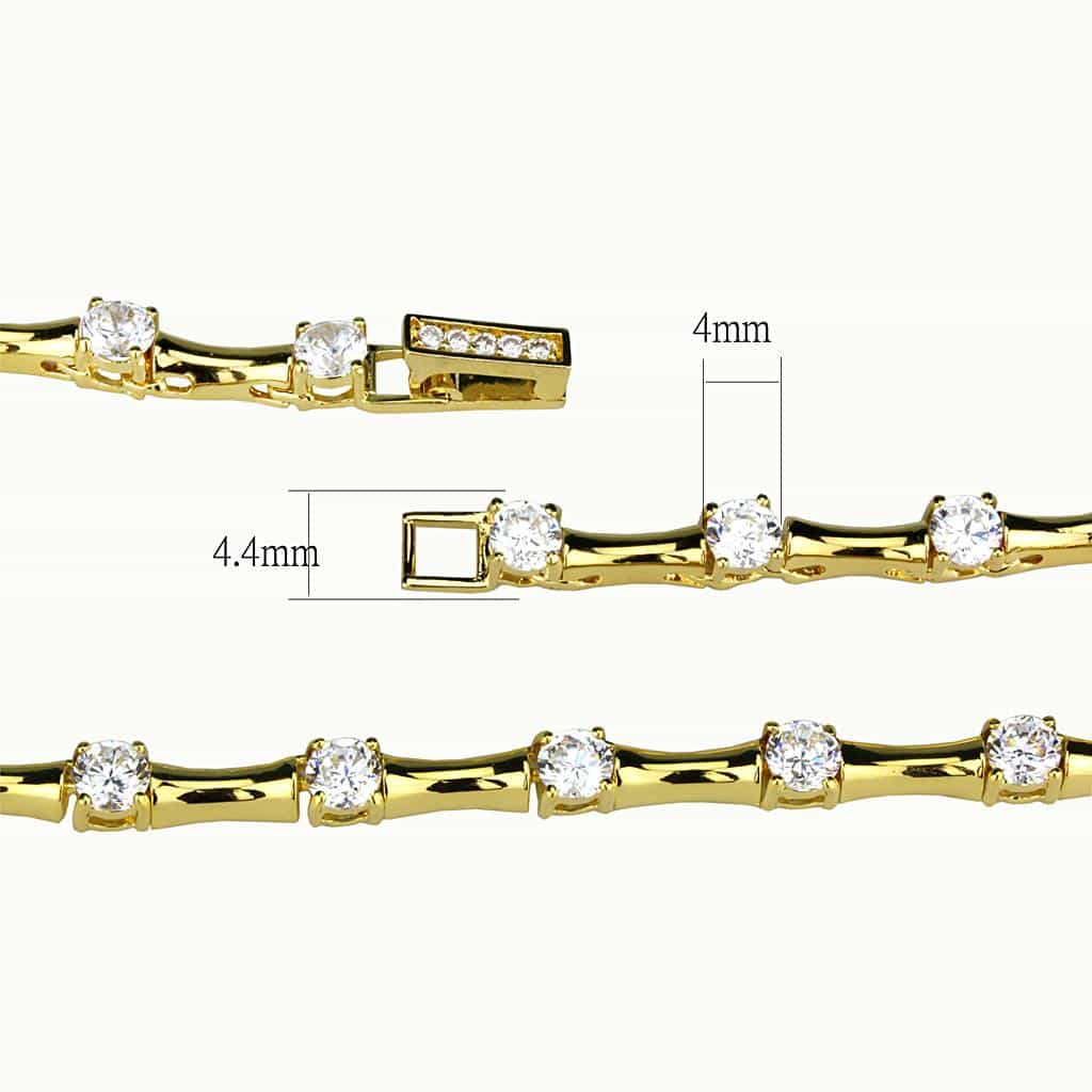 Brass Gold Delicate Chain Necklace | The Stainless Jewelry view 2