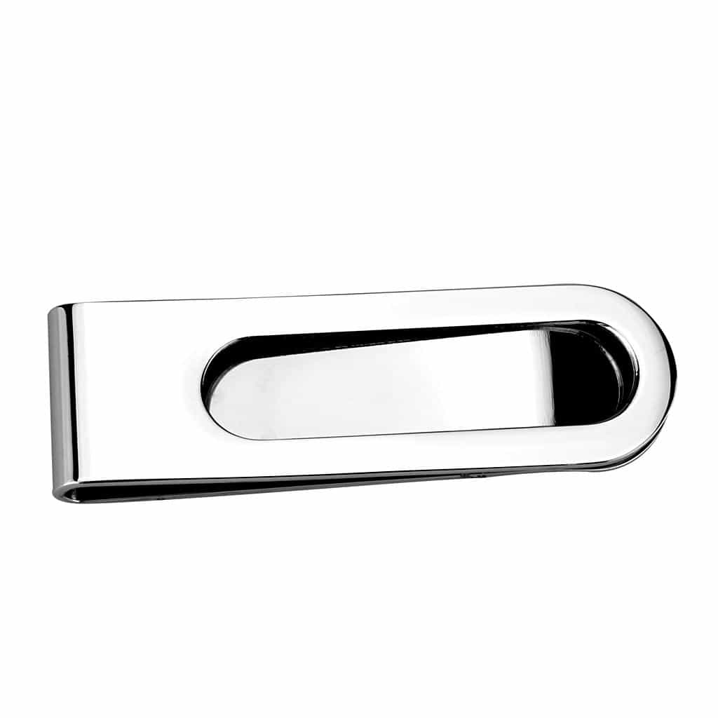 Brass Silver Spider Engraved Money Clip | The Stainless Jewelry view 3