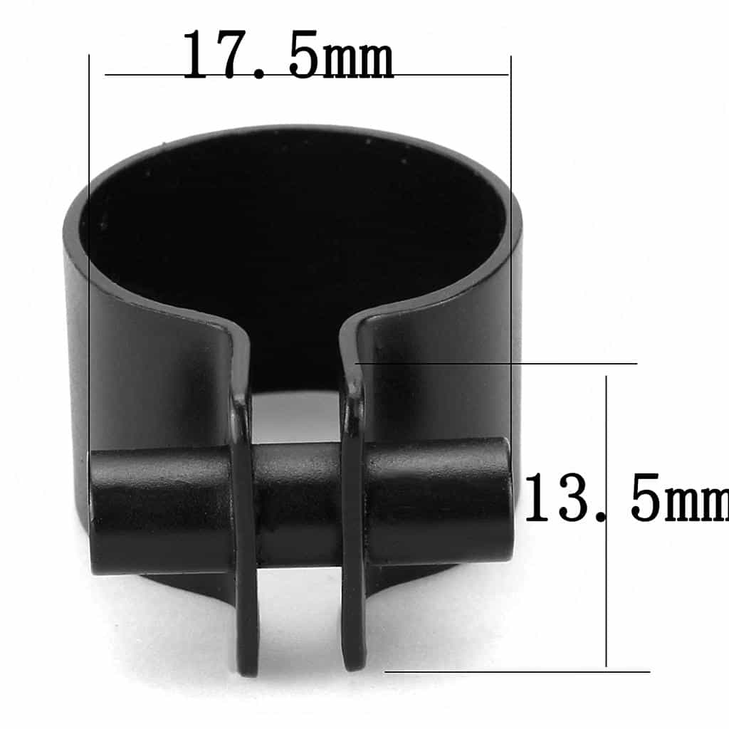 Brass Black IP Wide Cuff Wrap Ring | The Stainless Jewelry view 2