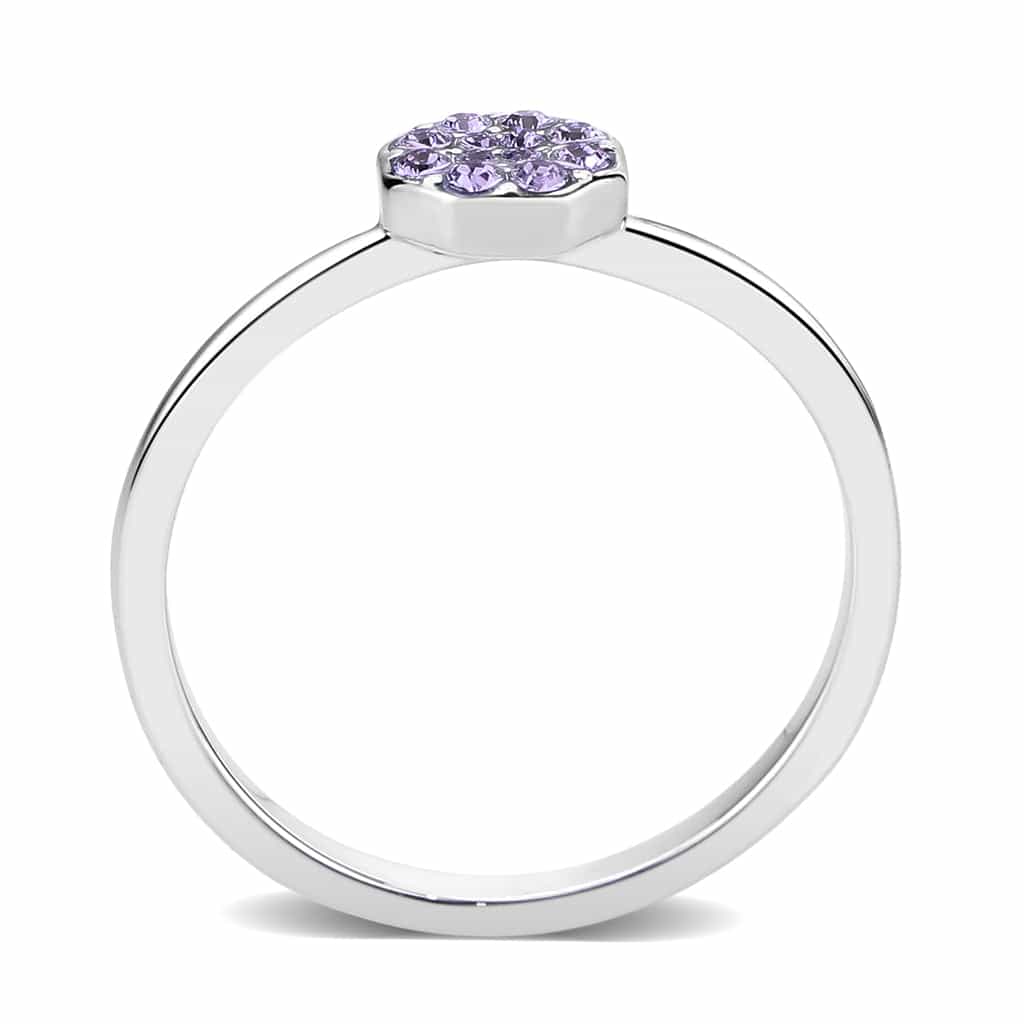 Brass Silver Tanzanite Crystal Flower Cluster Ring view 9