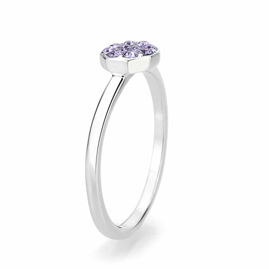 Brass Silver Tanzanite Crystal Flower Cluster Ring view 5