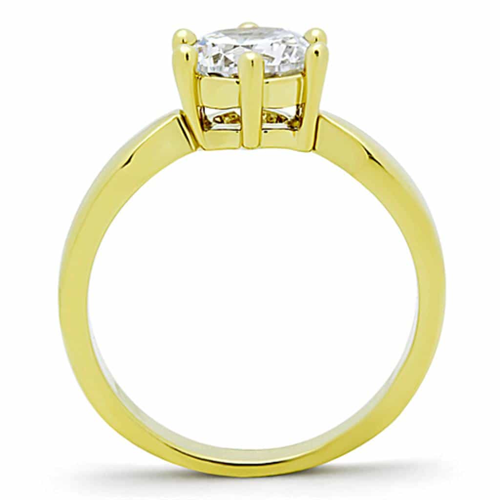 Stainless Steel Solitaire Classic Ring | The Stainless Jewelry view 7
