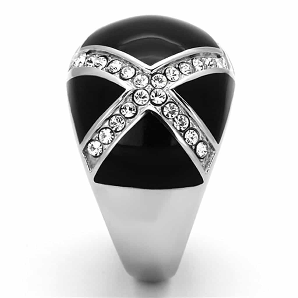 Stainless Steel Chevron Crossover Ring | The Stainless Jewelry view 8