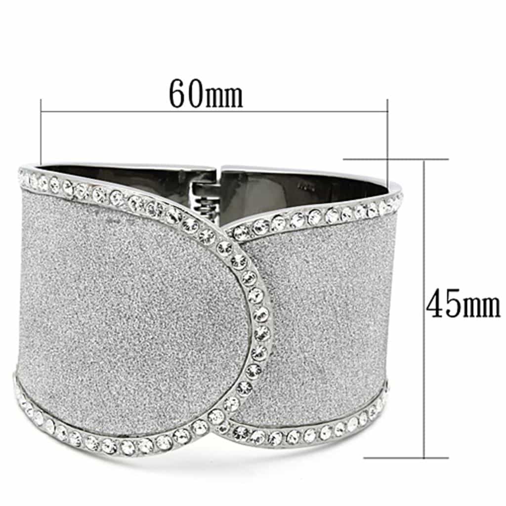 Stainless Steel Modern Cuff Bangle | The Stainless Jewelry view 2