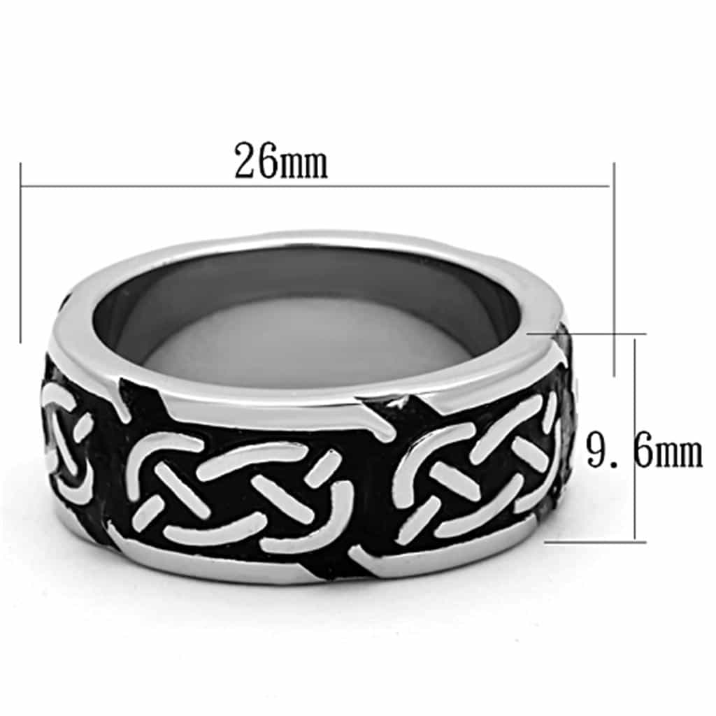 Stainless Steel Celtic Knot Band Ring | The Stainless Jewelry view 6
