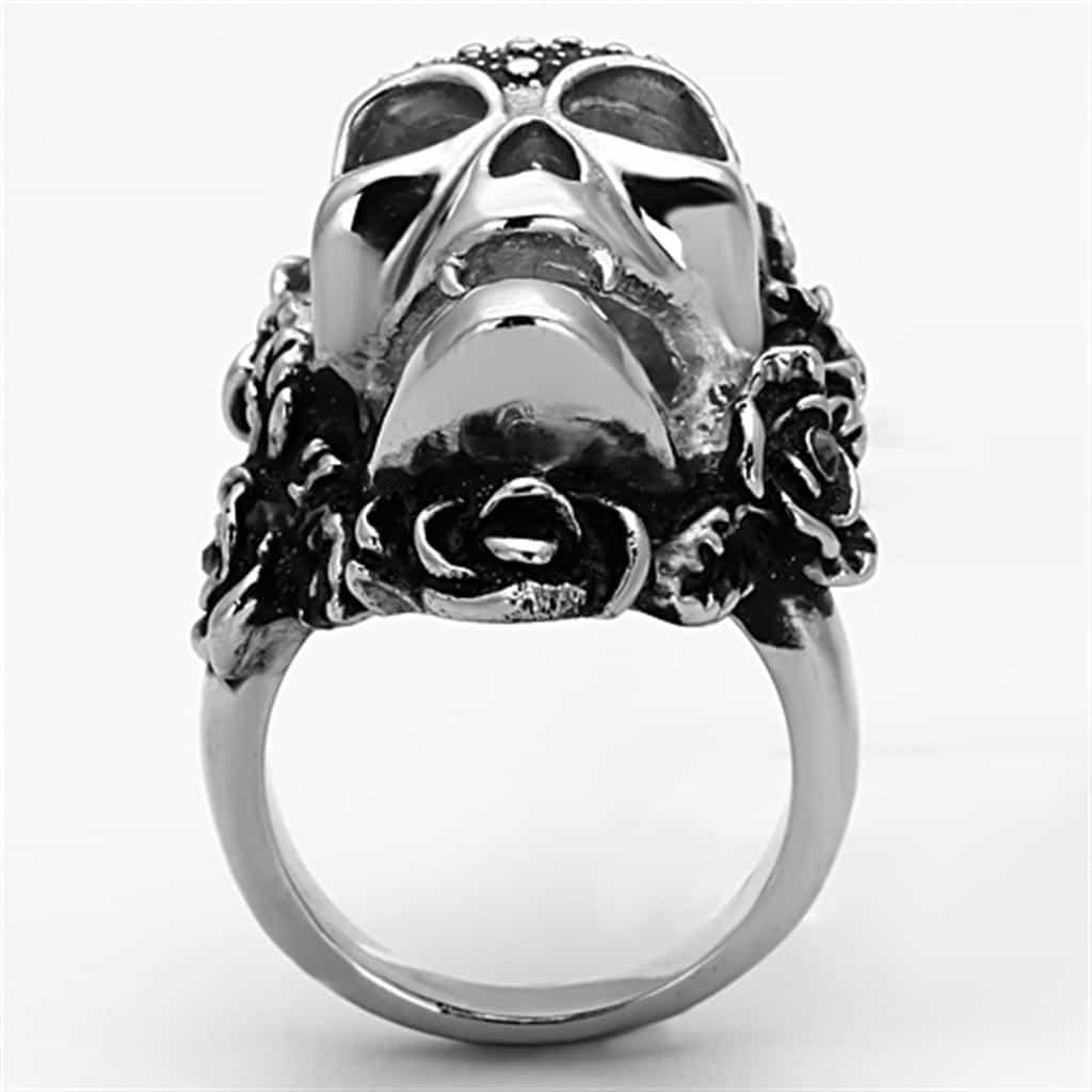 Stainless Steel Viking Skull Bearded Ring | The Stainless Jewelry view 8