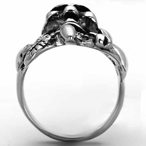 Stainless Steel Dragon Claw Skull Skeleton Ring view 4