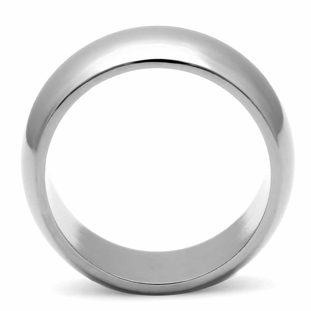 Stainless Steel Polished Smooth Wide Dome Ring view 7