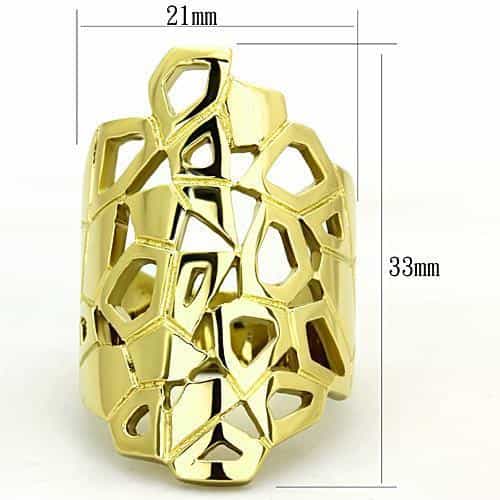 Stainless Steel Filigree Cutout Ring | The Stainless Jewelry view 6