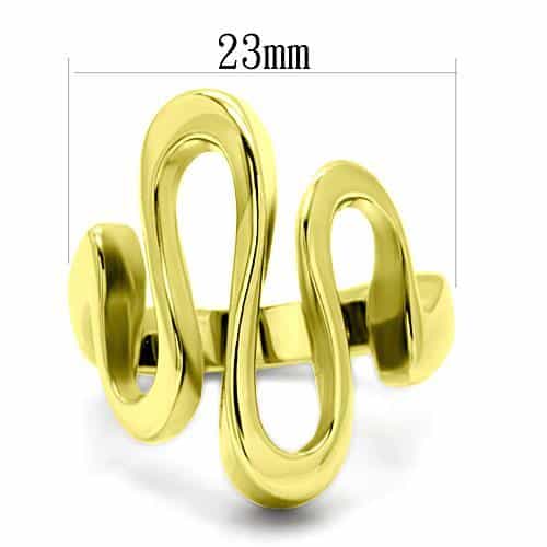 Stainless Steel Swan Curve Ring | The Stainless Jewelry view 6