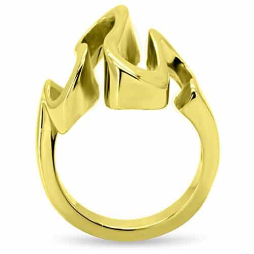 Stainless Steel Swan Curve Ring | The Stainless Jewelry view 7