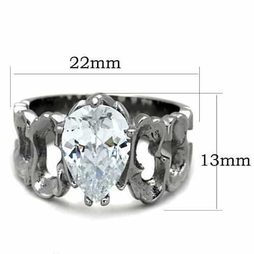 Stainless Steel Round Knot Bypass Ring | The Stainless Jewelry view 6