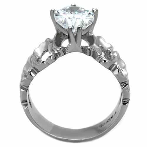 Stainless Steel Round Knot Bypass Ring | The Stainless Jewelry view 7