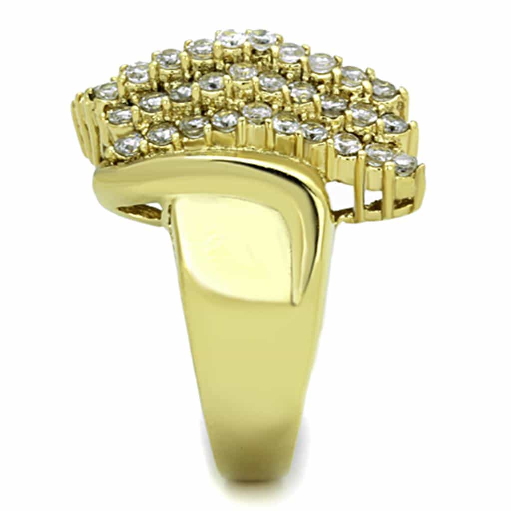 Stainless Steel CZ Pavé Signet Ring | The Stainless Jewelry view 8