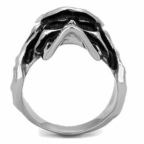 Stainless Steel Multi Skull Pile Ring | The Stainless Jewelry view 7
