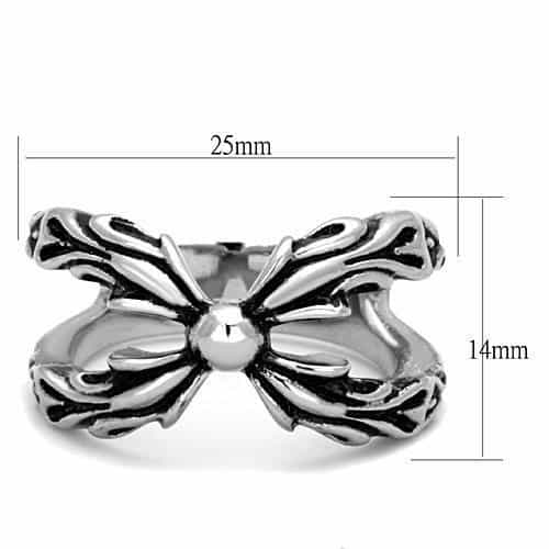 Stainless Steel Gothic Fleur Cross Ring | The Stainless Jewelry view 6
