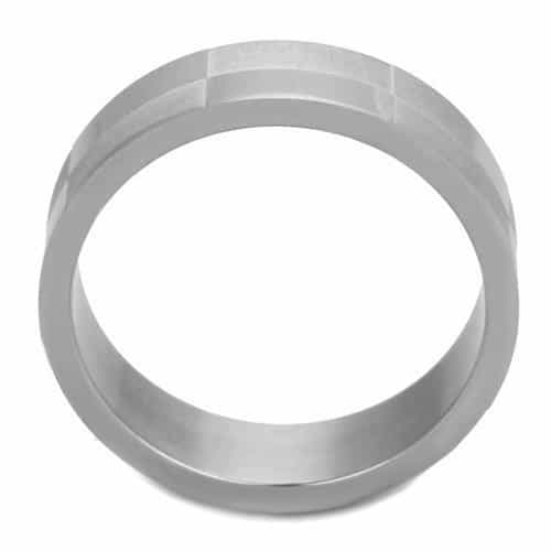 Stainless Steel Plain Comfort Fit Band Ring view 2