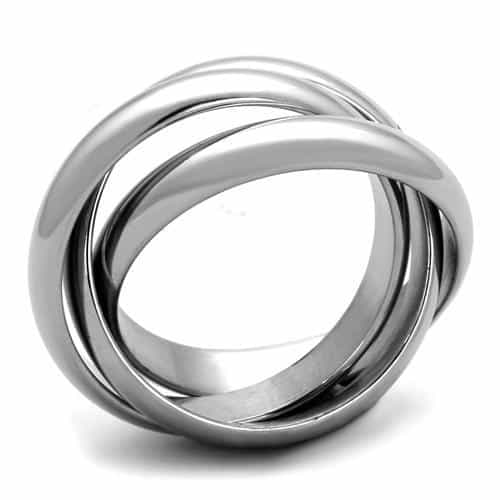 Stainless Steel Trinity Rolling Band Ring | The Stainless Jewelry view 7