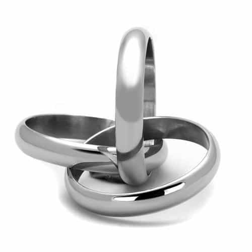 Stainless Steel Trinity Rolling Band Ring | The Stainless Jewelry view 8