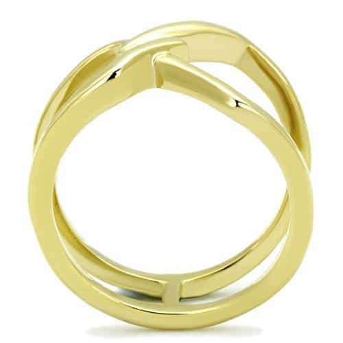 Stainless Steel Open Oval Cuff Ring view 3