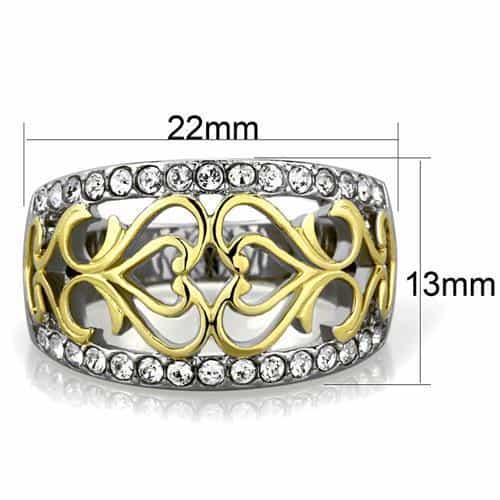 Stainless Steel Scroll Filigree Ring | The Stainless Jewelry view 6