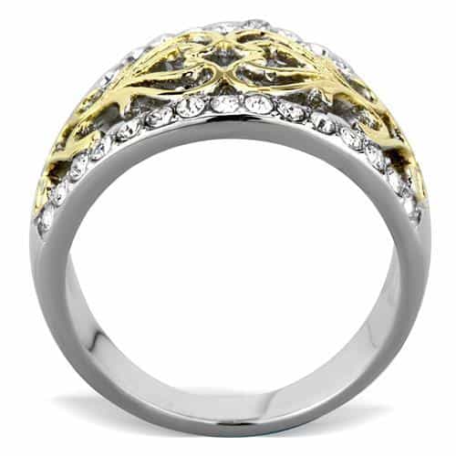 Stainless Steel Scroll Filigree Ring | The Stainless Jewelry view 3