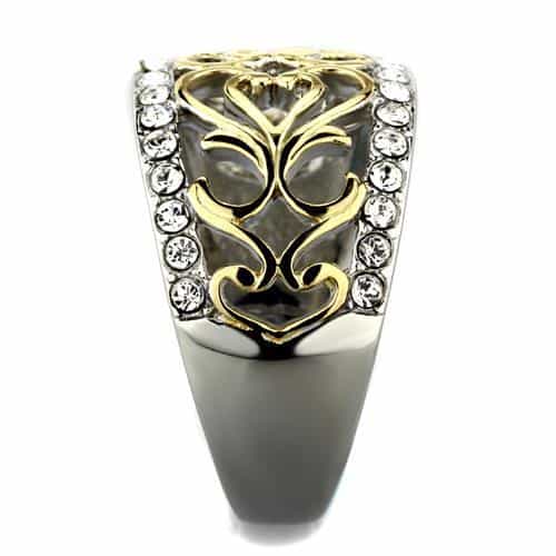 Stainless Steel Scroll Filigree Ring | The Stainless Jewelry view 8