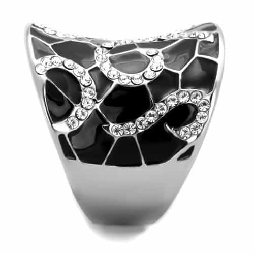 Stainless Steel Filigree Cocktail Ring | The Stainless Jewelry view 8