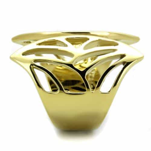 Stainless Steel Leaf Vine Ring | The Stainless Jewelry view 8