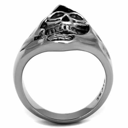 Stainless Steel Skull Ace Of Spades Card Ring view 7