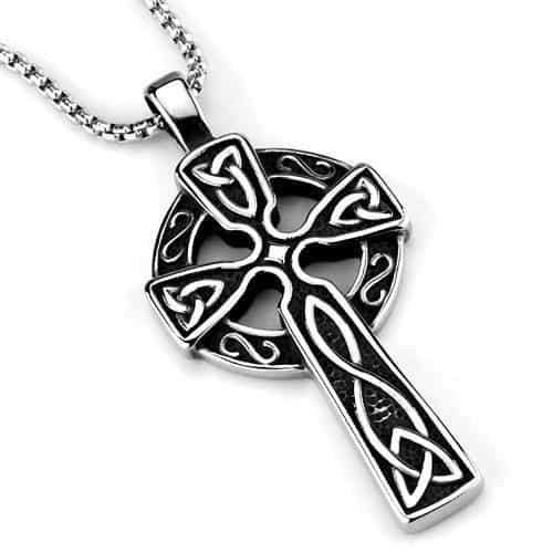 Stainless Steel Celtic Cross Necklace | The Stainless Jewelry view 3