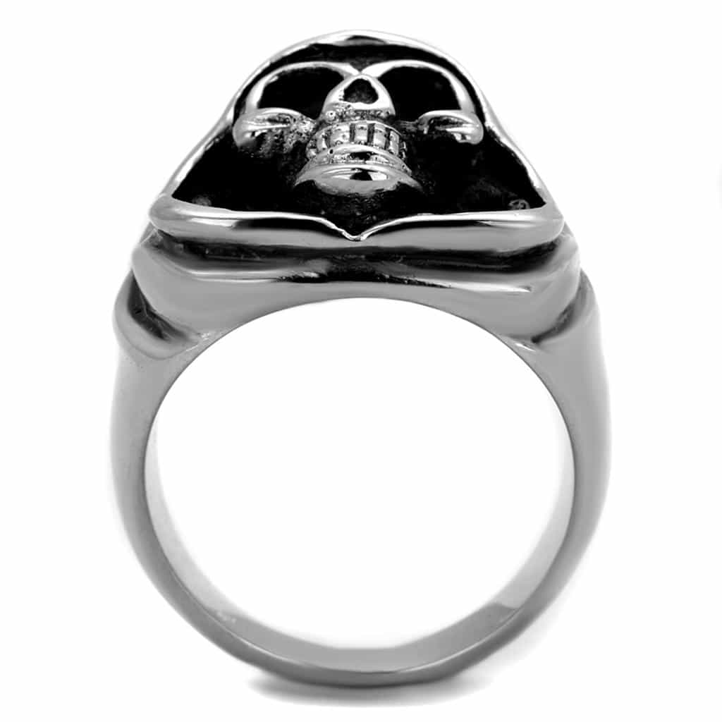 Stainless Steel Skull Hooded Reaper Ring | The Stainless Jewelry view 3