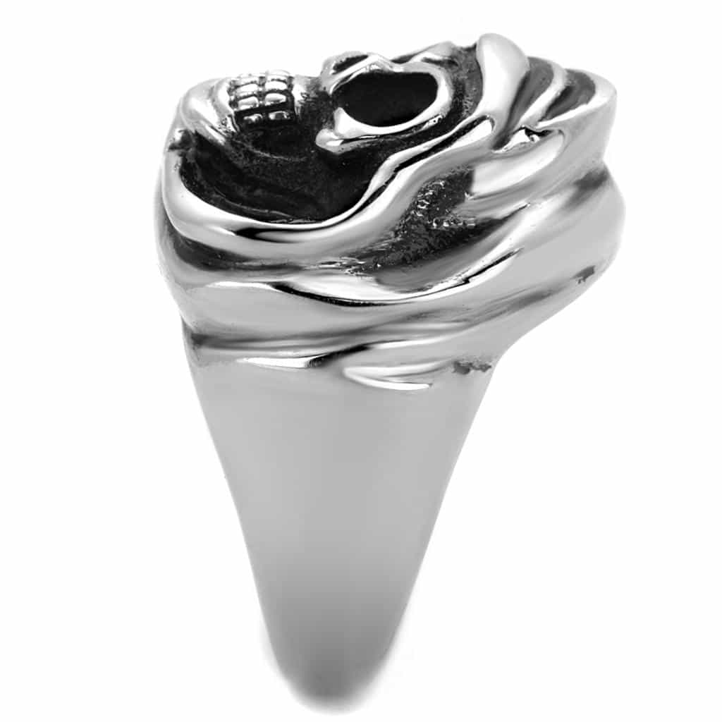 Stainless Steel Skull Hooded Reaper Ring | The Stainless Jewelry view 8