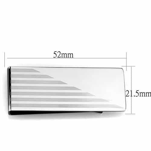 Stainless Steel Peridot Gemstone Money Clip view 2