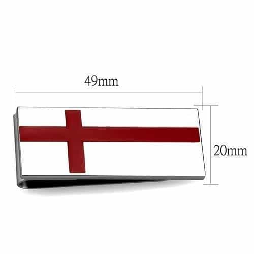 Stainless Steel Opal Round Money Clip | The Stainless Jewelry view 2