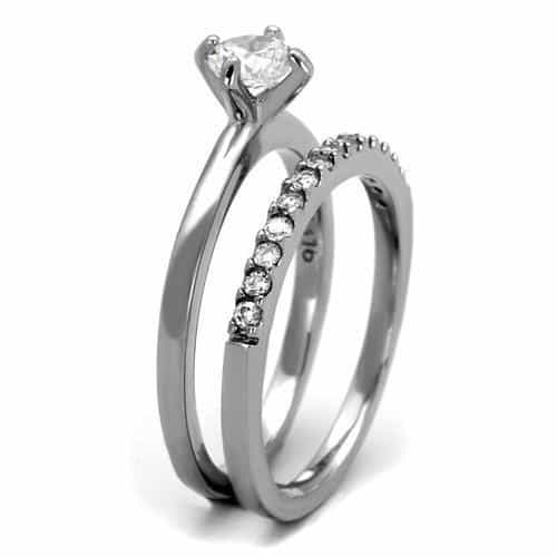 Stainless Steel Eternity Channel Band Ring view 8