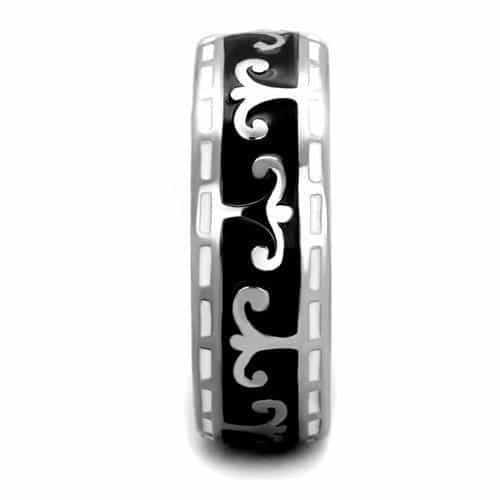 Stainless Steel Tribal Scroll Band Ring | The Stainless Jewelry view 8