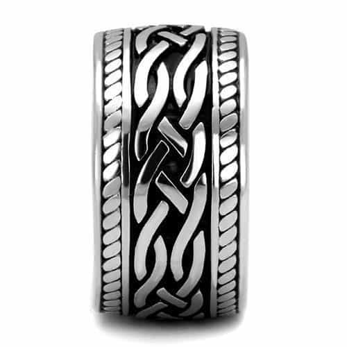Stainless Steel Celtic Basket Weave Ring | The Stainless Jewelry view 8